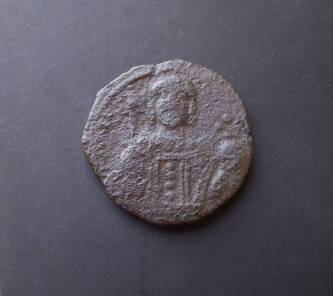 #M160# Byzantine Tetarteron coin of Manuel I from 1152-1160 AD