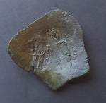 #L952# Byzantine Trachy coin of Manuel I from 1143-1180 AD (Constantinople)