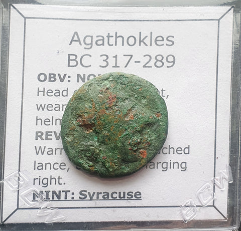 #M457# Sicilian Greek coin of Agathokles from Syracuse, 317-289 BC.
