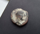 #M530# Anonymous Iberian Greek City Issue Bronze Coin of Castulo from 200-100 BC