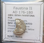 #M782# Roman Silver Denarius coin of Faustina II from 176-180 AD