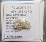 #M780# Roman Silver Denarius coin of Faustina II from 161-175 AD