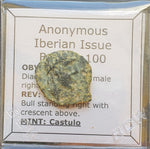 #M519# Anonymous Iberian Greek City Issue Bronze Coin of Castulo from 200-100 BC