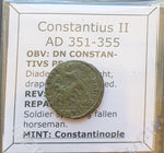 #M612# Roman Bronze coin issued by Constantius II from 351-355 AD