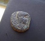 #M606# Anonymous Iberian Greek City Issue Bronze Coin of Obulco from 100-1 BC