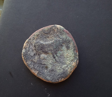 #M517# Anonymous Iberian Greek City Issue Bronze Coin of Castulo from 200-100 BC