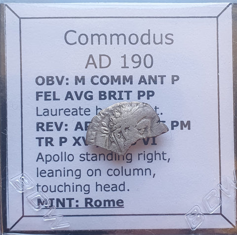 #M739# Roman Silver Denarius coin of Commodus from 190 AD