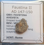 #M781# Roman silver denarius coin of Faustina II from 147-150 AD