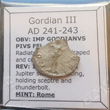 #M778# Roman silver Antoninianus coin of Gordian III from 241-243 AD