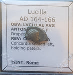 #M786# Roman silver denarius coin of Lucilla from 164-166 AD