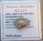 #M769# Roman silver denarius coin of Severus Alexander from 225 AD