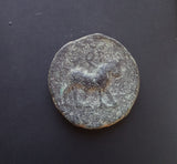 #M520# Anonymous Iberian Greek City Issue Bronze Coin of Castulo from 100-1 BC