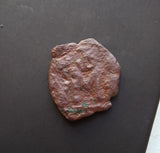 #M626# Rare Byzantine Follis coin of Constans II from 660-661 AD