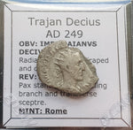 #M843# Roman silver antoninianus coin of Trajan Decius from 249 AD