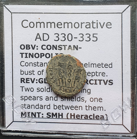 #M231# Commemorative Roman Bronze coin issued by Constantine I from 330-335 AD