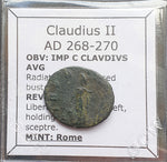 #M236# Roman Antoninianus coin of Claudius II, minted between 268-270 AD