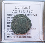 #M102# Roman bronze follis coin of Licinius I from 313-317 AD