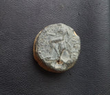 #L866# Greek bronze ae14 coin from Seleucid King Seleukos III, 226-223 BC