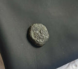 #i024# Small Roman Bronze Ae4 coin issued by Leo I from 457-475 AD