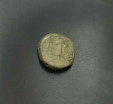 #f119# Greek bronze ae10 coin from Seleucid King Antiochus III, 222-187 BC