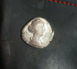 #j866# Roman silver denarius coin of Faustina II from 145-161 AD