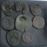 Lot of 25 professionally cleaned & identified Spanish coins from 1471-1904 AD