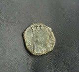 #h555# Spanish Medieval blanca coin of Philip II from 1566-1585 AD