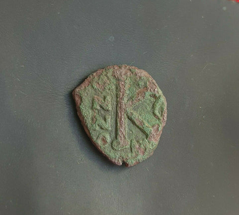 Justin Coin #j020# Byzantine 1/2 follis coin of Justin II from 565-578 AD – CCcoins ...