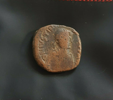 #h291# Byzantine Follis coin of Justinian I from 582-602 AD (Constantinople)