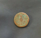 #h403# Anonymous Greek City Issue Bronze Coin of Myrina from 200-1 BC