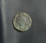 Commemorative Roman bronze coin of Constantine I from 330-340 AD