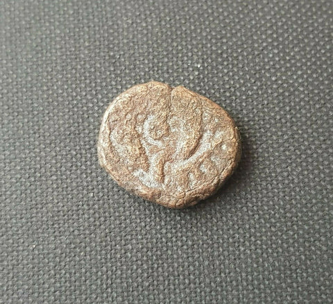 #f972# Anonymous copper Umayyad Fals from Syrian mint, between from 684-750 AD