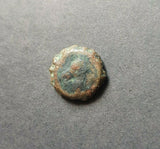 #f370# Greek bronze ae14 coin from Seleucid King Demetrius I from 162-150 BC