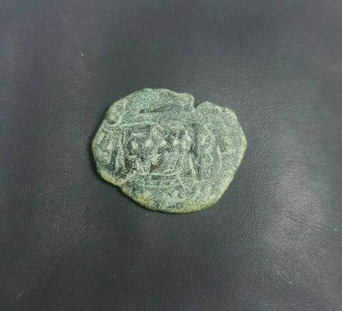 #j911# Spanish Countermarked 4 maravedis coin of Philip IV, 1659 AD