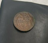 #k139# Spanish Medieval 2 maravedis coin of Ferdinand VII from 1833 AD