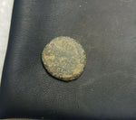 #k166# Anonymous copper Umayyad Fals coin from Tabariya (Israel) 711-750 AD