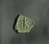 #j643# Byzantine Half-Follis coin of Heraclius from 610-641 AD (Constantinople)