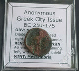 #k505# Anonymous bronze Greek city issue coin from Messembria 250-175 BC