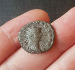 #e599# Roman Antoninianus coin of Gallienus from 260-268 AD (Aesculapius)