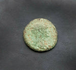 #i384# Roman bronze Dupondius coin of Trajan from 103-111 AD