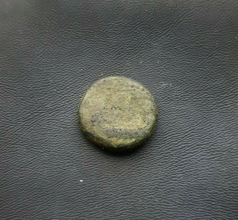 #i343# Roman provincial bronze coin of Vespasian from 76-77 AD (Ascalon)