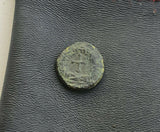 #g502# Roman Bronze coin issued by Theodosius II from 425-435 AD