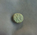 #i436# Byzantine pentanummium coin of Justin I from 518-525 AD (Christogram)
