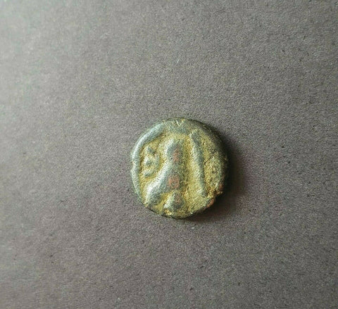 #g131# Byzantine pentanummium coin of Justin I from 518-525 AD (Tyche)