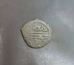 #j827# Ottoman copper Mangir coin of Bayezid I from 1389-1402 AD