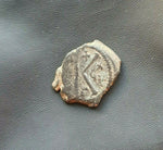 #h768# Byzantine Half Follis coin of Maurice Tiberius from 582-602 AD