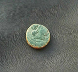Individual Seleucid Greek bronze coin of King Antiochus III from 223-187 BC