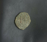 #i235# Spanish Medieval blanca coin of Philip II from 1566-1585 AD