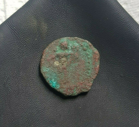 #j981# Anonymous Iberian Greek City Issue Bronze Coin of Cordoba from 75-25 BC