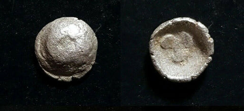 #L377# Silver Anonymous Greek city issue Hemiobol from Caria, 400-300 BC.